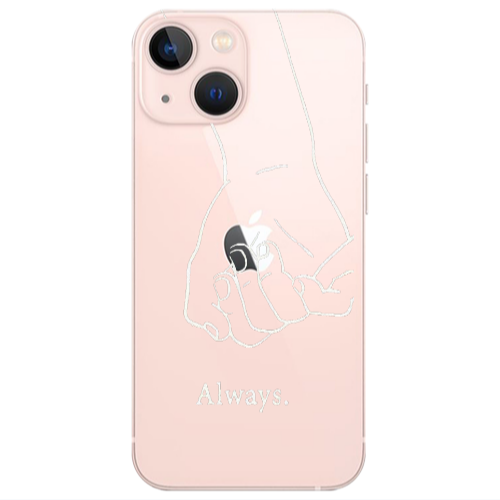 Apple iPhone 13 Always Transparent Silicone TPU Θήκη