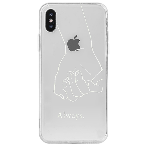 Apple iPhone X Always Transparent Silicone TPU Θήκη