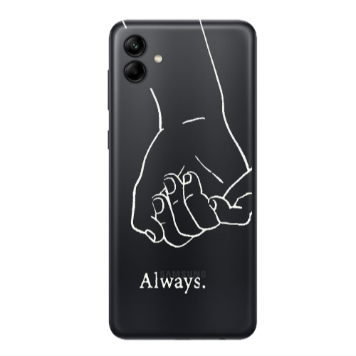 Samsung A04 Always Transparent Silicone TPU Θήκη