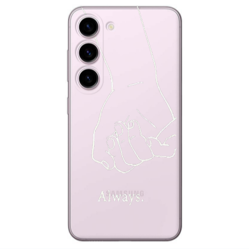 Samsung S23 Plus Always Transparent Silicone TPU Θήκη