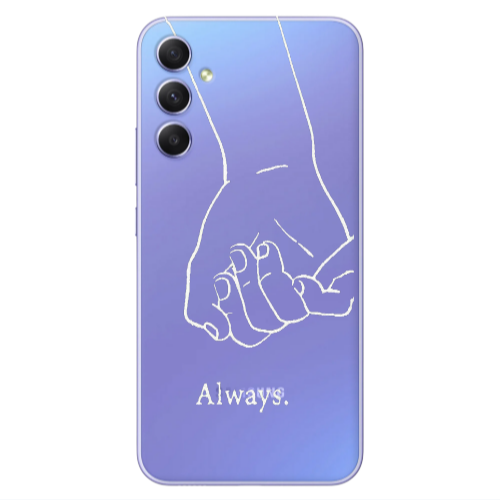 Samsung A34 Always Transparent Silicone TPU Θήκη