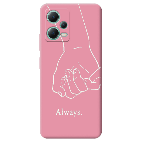 Xiaomi Redmi Note 12 Pro 5G Always Pink Colored Silicone TPU Θήκη