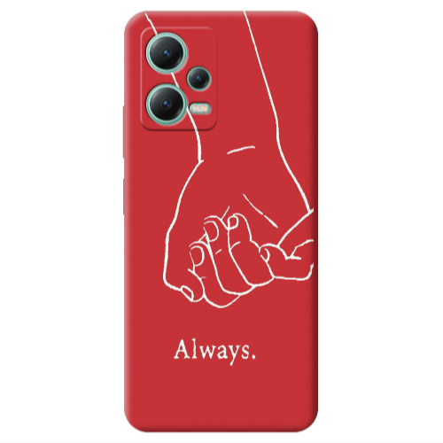 Xiaomi Redmi Note 12 Pro 5G Always Red Colored Silicone TPU Θήκη