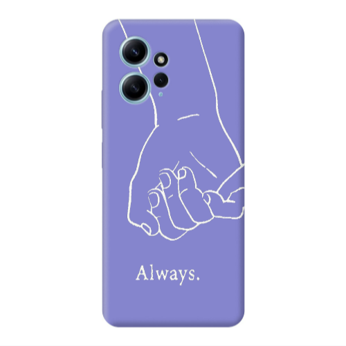 Xiaomi Redmi Note 12 4G Always Purple Colored Silicone TPU Θήκη