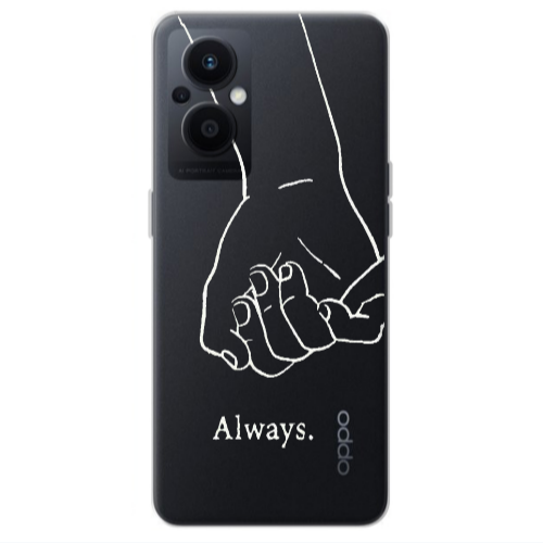 Oppo Reno 7 Lite Always Transparent Silicone TPU Θήκη