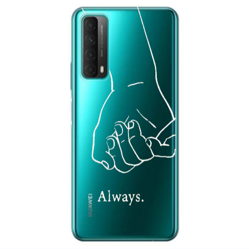Huawei P Smart 2021 Always Transparent Silicone TPU Θήκη