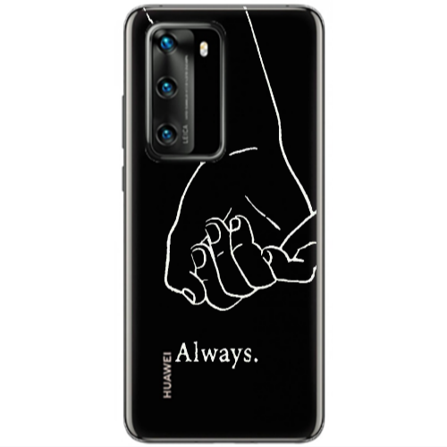 Huawei P40 Always Transparent Silicone TPU Θήκη