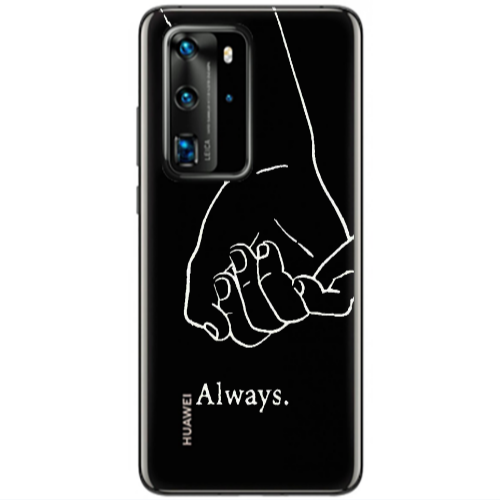 Huawei P40 Pro Always Transparent Silicone TPU Θήκη