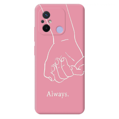 Xiaomi Redmi 12C Always Pink Colored Silicone TPU Θήκη