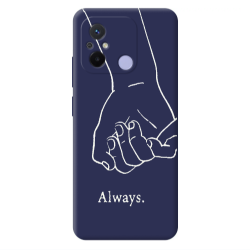 Xiaomi Redmi 12C Always Dark blue Colored Silicone TPU Θήκη