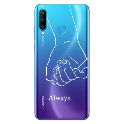 Huawei P30 Lite Always Transparent Silicone TPU Θήκη