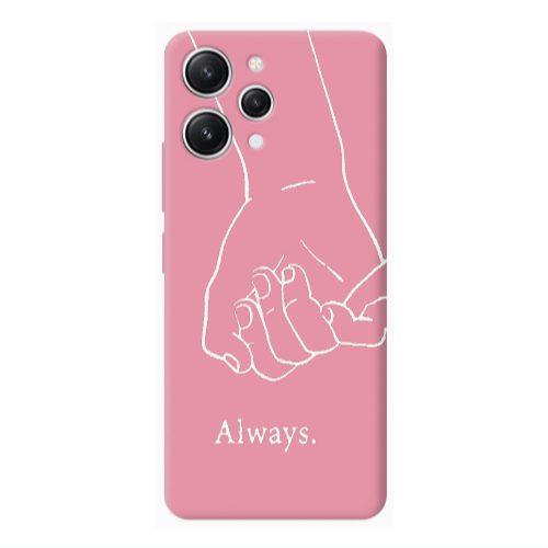 Xiaomi Redmi 12 Always Pink Colored Silicone TPU Θήκη