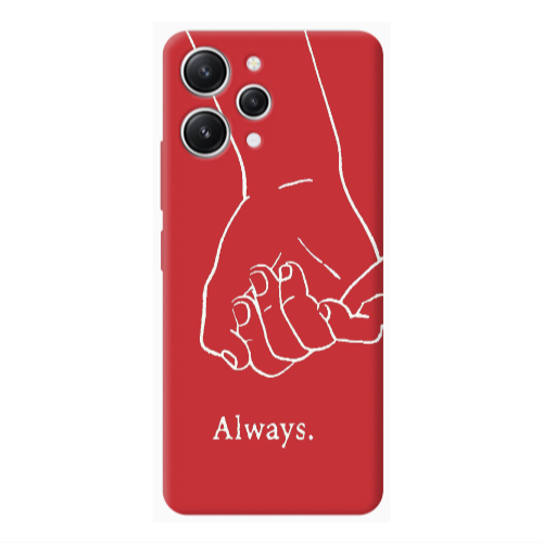 Xiaomi Redmi 12 Always Red Colored Silicone TPU Θήκη