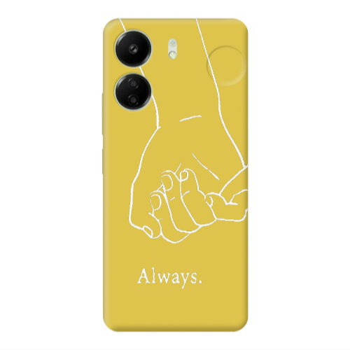 Xiaomi Redmi 13C Always Yellow Colored Silicone TPU Θήκη