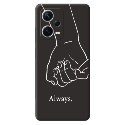 Xiaomi Poco X5 Always Black Colored Silicone TPU Θήκη