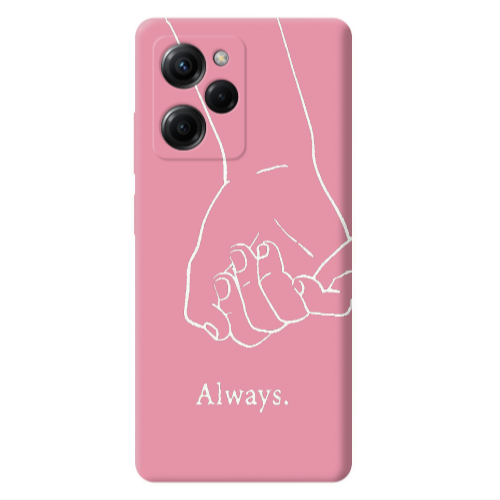 Xiaomi Poco X5 Pro Always Pink Colored Silicone TPU Θήκη