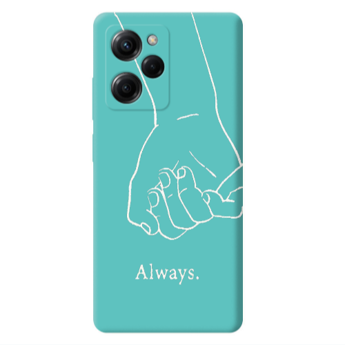 Xiaomi Poco X5 Pro Always Turquoise Colored Silicone TPU Θήκη