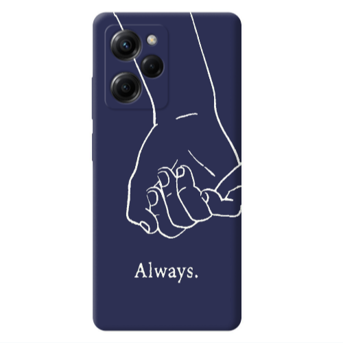 Xiaomi Poco X5 Pro Always Dark blue Colored Silicone TPU Θήκη