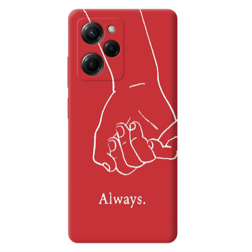 Xiaomi Poco X5 Pro Always Red Colored Silicone TPU Θήκη