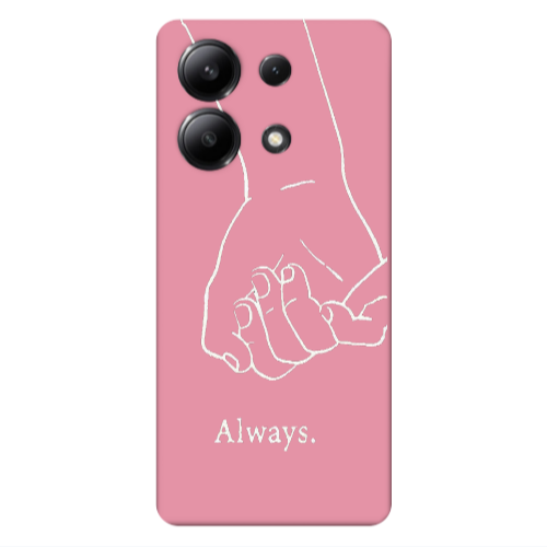 Xiaomi Redmi Note 13 4G Always Pink Colored Silicone TPU Θήκη