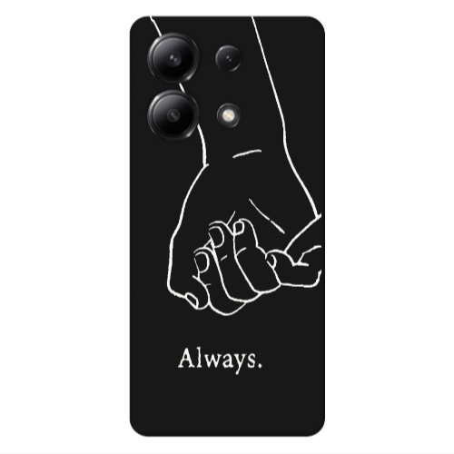 Xiaomi Redmi Note 13 4G Always Black Colored Silicone TPU Θήκη