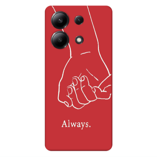 Xiaomi Redmi Note 13 4G Always Red Colored Silicone TPU Θήκη