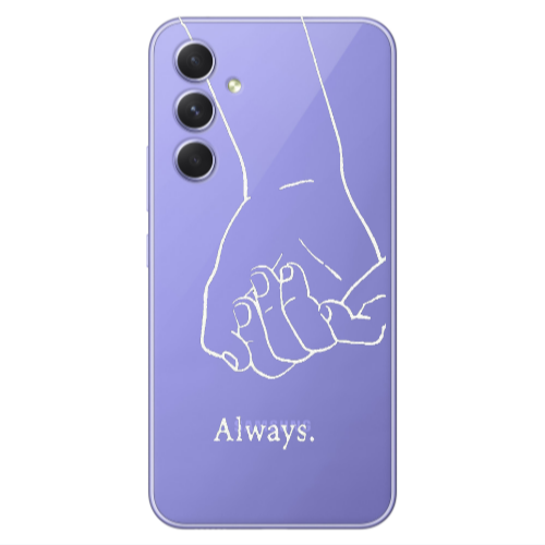 Samsung A55 Always Transparent Silicone TPU Θήκη