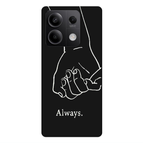 Xiaomi Redmi Note 13Pro 5G Always Black Colored Silicone TPU Θήκη