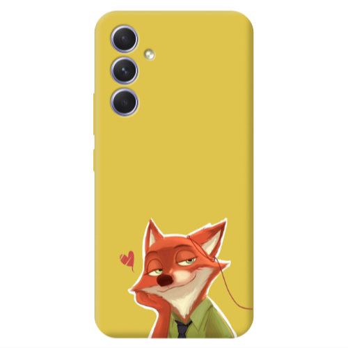 Samsung A56 Valentines 15 Yellow Colored Silicone TPU Θήκη