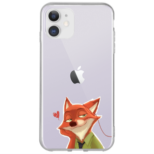 Apple iPhone 12 Valentines 15 Transparent Silicone TPU Θήκη
