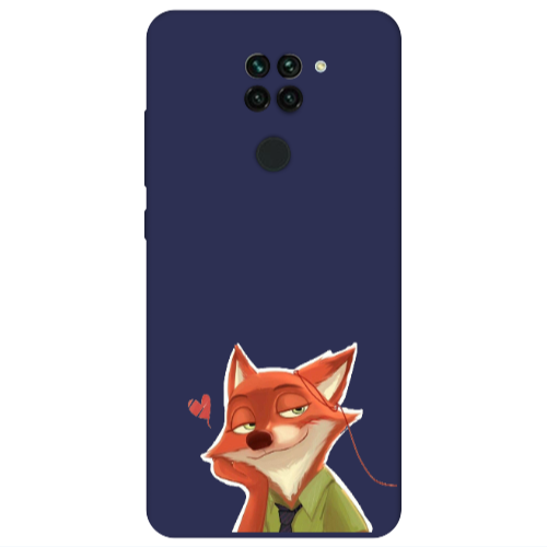 Xiaomi Redmi Note 9 Valentines 15 Dark blue Colored Silicone TPU Θήκη