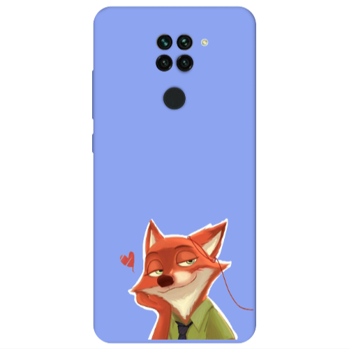 Xiaomi Redmi Note 9 Valentines 15 Light Purple Colored Silicone TPU Θήκη