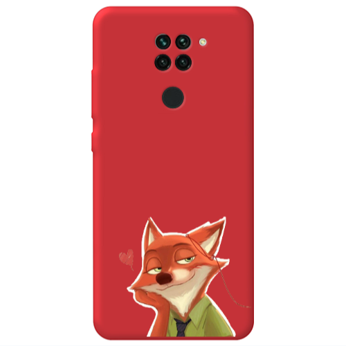 Xiaomi Redmi Note 9 Valentines 15 Red Colored Silicone TPU Θήκη