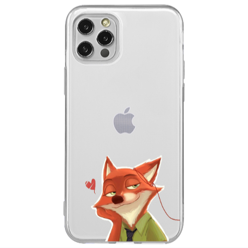 Apple iPhone 12 Pro Valentines 15 Transparent Silicone TPU Θήκη