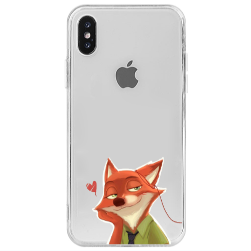 Apple iPhone Xs Max Valentines 15 Transparent Silicone TPU Θήκη