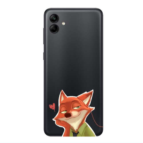 Samsung A04 Valentines 15 Transparent Silicone TPU Θήκη