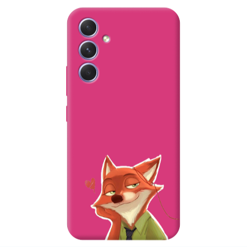 Samsung A54 Valentines 15 Fuchsia Colored Silicone TPU Θήκη