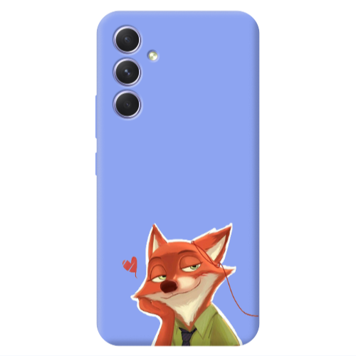 Samsung A54 Valentines 15 Light Purple Colored Silicone TPU Θήκη