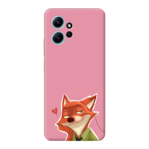 Xiaomi Redmi Note 12 4G Valentines 15 Pink Colored Silicone TPU Θήκη