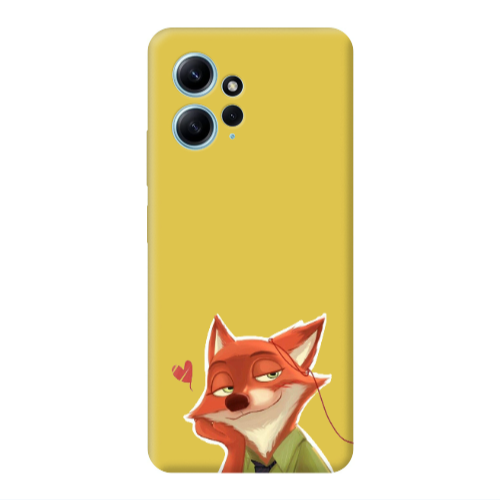 Xiaomi Redmi Note 12 4G Valentines 15 Yellow Colored Silicone TPU Θήκη