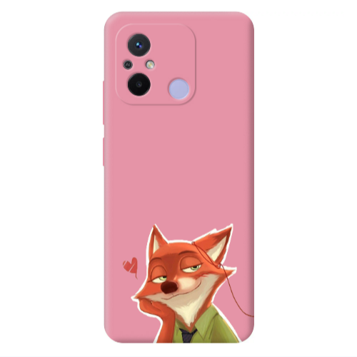 Xiaomi Redmi 12C Valentines 15 Pink Colored Silicone TPU Θήκη