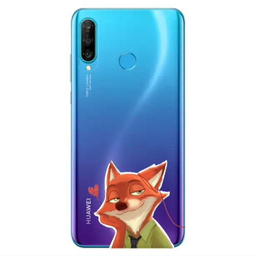 Huawei P30 Lite Valentines 15 Transparent Silicone TPU Θήκη