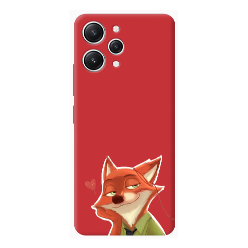 Xiaomi Redmi 12 Valentines 15 Red Colored Silicone TPU Θήκη