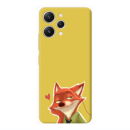 Xiaomi Redmi 12 Valentines 15 Yellow Colored Silicone TPU Θήκη