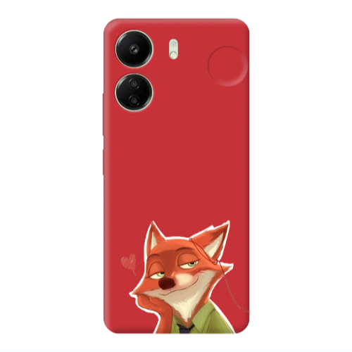 Xiaomi Redmi 13C Valentines 15 Red Colored Silicone TPU Θήκη