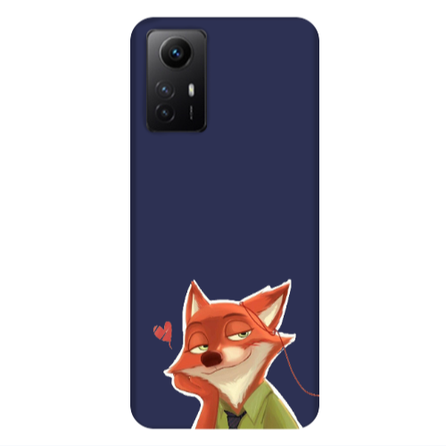 Xiaomi Redmi Note 12s Valentines 15 Dark blue Colored Silicone TPU Θήκη