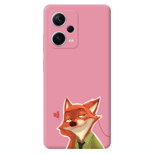 Xiaomi Poco X5 Valentines 15 Pink Colored Silicone TPU Θήκη