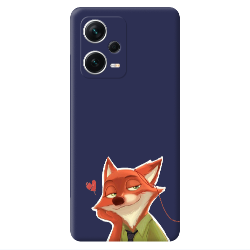 Xiaomi Poco X5 Valentines 15 Dark blue Colored Silicone TPU Θήκη