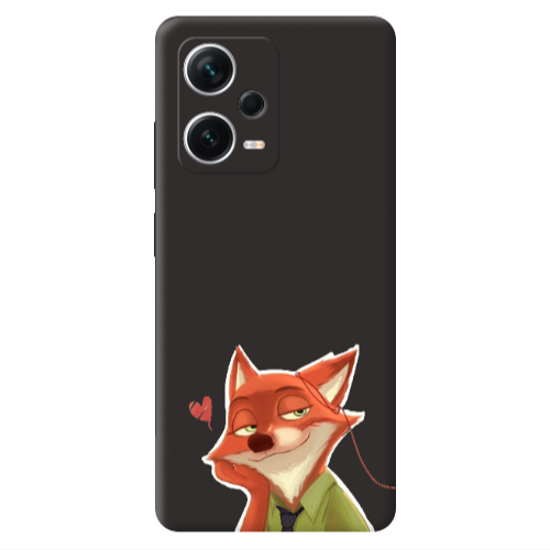 Xiaomi Poco X5 Valentines 15 Black Colored Silicone TPU Θήκη