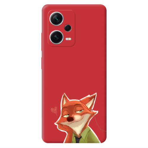 Xiaomi Poco X5 Valentines 15 Red Colored Silicone TPU Θήκη